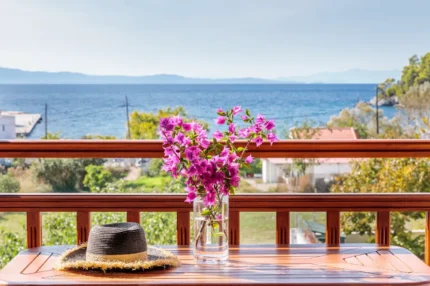 Beachfront apartments in Agnondas